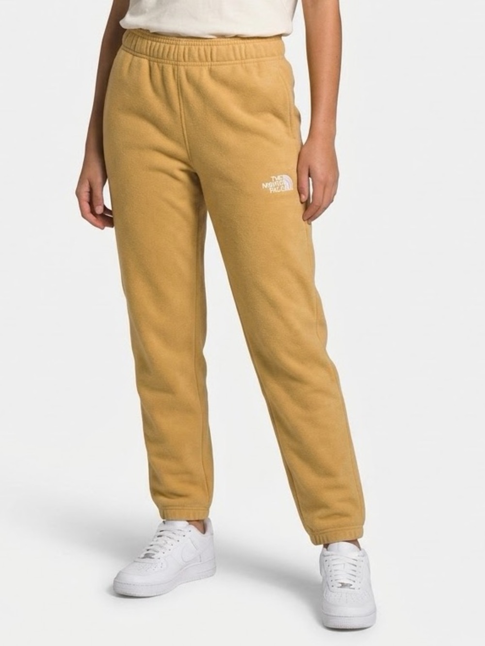 NORTH FACE | WOMENS MUSTARD YELLOW FLEECE JOGGERS